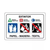 Señal Protección Papel Madera Textil 32.5x22.5cm-1