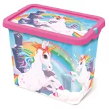 Caja Infantil Tapa Click Unicorns 7 Litros