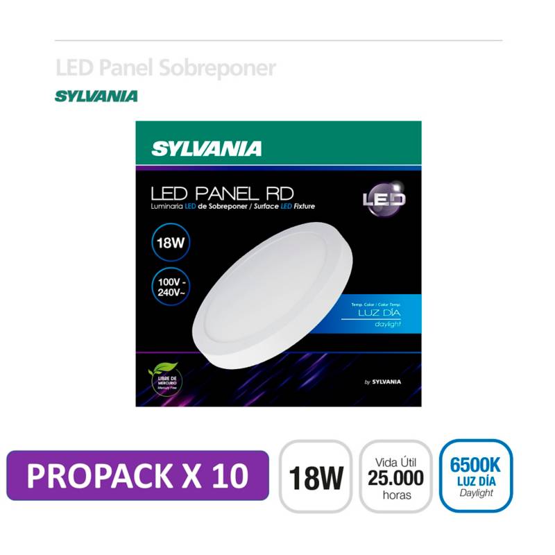 LED PANEL REDONDO (Sobreponer) - Sylvania el Salvador