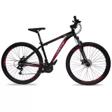 Bicicleta De Montaña GW Hyena R27.5 7V Talla M Suspensión de Rebote Disco Mecánico Blanco/Rojo