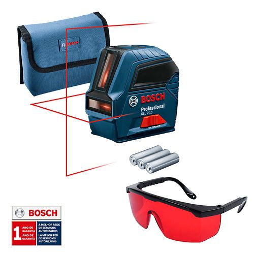 Nivel Laser 10Mts GLL 2-10 + Gafas Rojas - Bosch