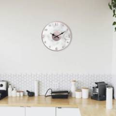 HOME COLLECTION - Reloj Rose Madera Dallas 33.8x33.8 cm Blanco