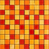 Mosaico Cristal Confeti Naranja Cu 30x30 Lt