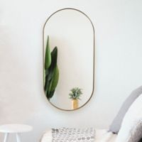 Espejo Ovalo 40x80 cm Dorado