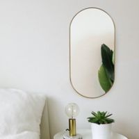 Espejo Ovalo 30x60 cm Dorado