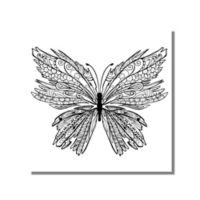 Kit Pintura Libre sin Números- Mariposa 40cmx50cm