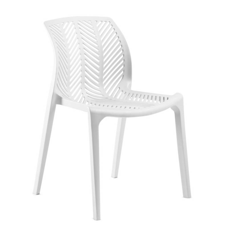 Silla Sin Brazos Polipropileno Spyga Blanco INORCA | falabella.com