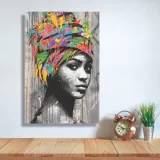 Cuadro Canvas Mujer Africana 40x60 cm