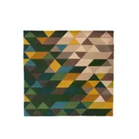 Tapete de Área Multicolor / Verde Prisma 160 X 220 cm