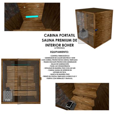 Cabina de Sauna Portatil - Hidrotor