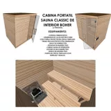 Cabina Sauna Portátil Classic 2x1.8m en Pino