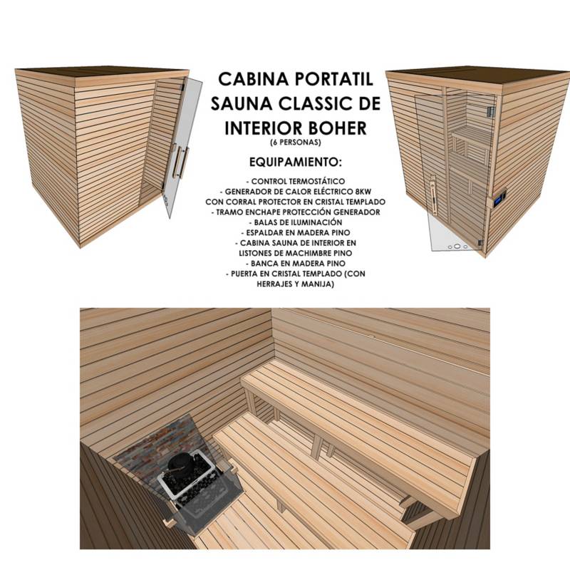 Sauna Portátil Línea Classic