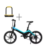 Bicicleta Electrica Onebot S9 R20 6V Disco Mecánico 28Km/h + Candado U Azul