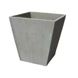 Matera Plástica Piramidal Lisa 40x60x66cm Concreto