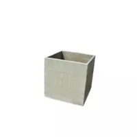 Matera Plástica Cuadrada Lisa 30x30x30cm Concreto