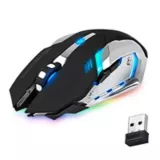 Mouse Inalámbrico Tipo Gaming Gris