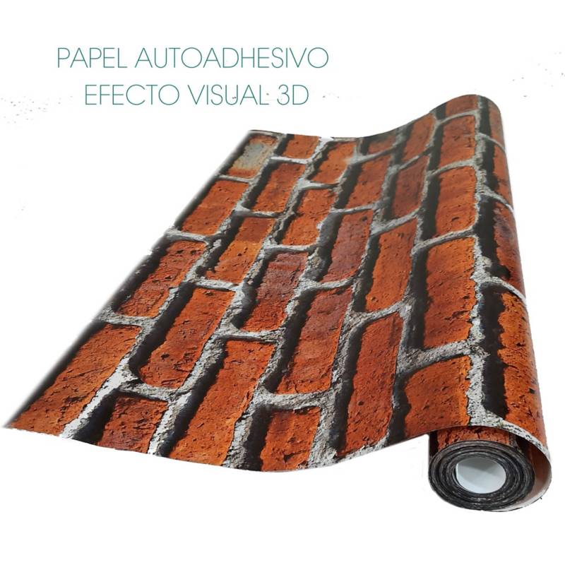 Papel Adhesivo Pared-Rollo 70x250cm-Madera 3d