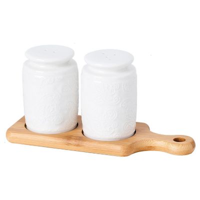 Azucarero + sal/pimentero: juego de dispensador de especias de acrílico  blanco y azucarero, bonitos accesorios de cocina y mesa, recipientes de  sal