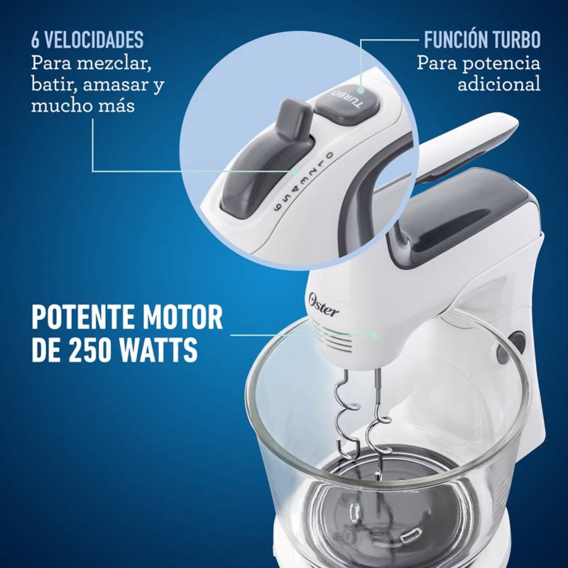 Batidora De Mano Oster Blanca De 5 Velocidades – Do it Center