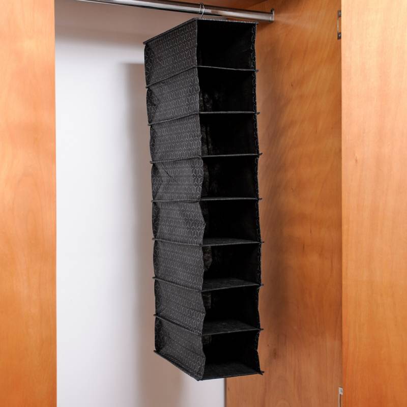 Organizador De Zapatos 18 Bolsillos Closet 125x32 cm Negro DEKORA