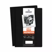 Cuaderno Inspiration Cosido Negro X 2 Ud - A4