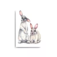Cuadro Decorativo Infantil de Conejos L 49x69