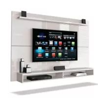 Muebles 2020 Panel TV Maxi 1.8 118X180X28.5 Blanco