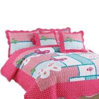 My Home Store Cubrelecho Pink Semidoble