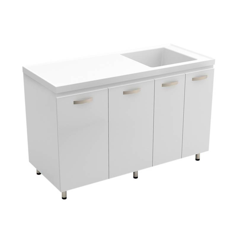 Mueble Para Lavadero Pro 140x60 cm Blanco FIRPLAK