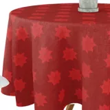 Mantel Redondo Estrella de Belén con Diseño