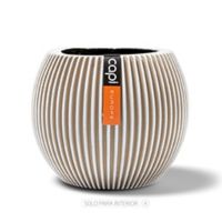 Matera Cerámica Vase Groove 12.1L 29x25x29cm Marfil