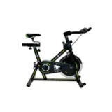 Bicicleta Spinning Con Ciclocomputador Capacidad 120 Kg Color Verde
