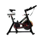 Bicicleta Spinning Livorno Con Ciclocomputador Capacidad 110 Kg Color Rojo