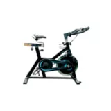 Bicicleta Spinning Livorno Con Ciclocomputador Capacidad 110 Kg Color Azul