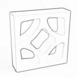 Bloque Cemento Decorativo Apinna X 4Und