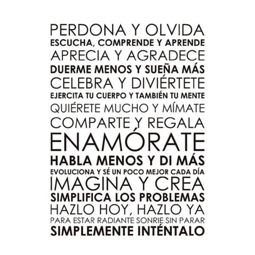 Vinilo de Frases Perdona y Olvida XS 40x55cm - Adazio | Knasta Colombia