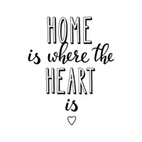 Adazio Vinilo Home Is Where The Heart Is XS 46X58cm