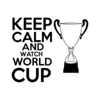 Vinilo Keep Calm And Watch World Cup 90x76cm