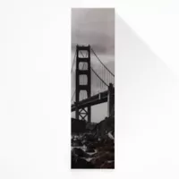Cuadro Vidrio Puente Golden Gate 28x110 cm