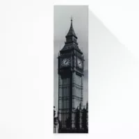 Just Home Collection Cuadro Vidrio Reloj Big Ben 28x110 cm