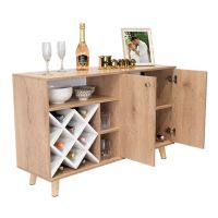 Mueble Bar Vithi Macadamia+Blanco Nevado 73,6x120x38cm