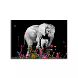 Cuadro Elefante Colores Xl 115X78 Cm