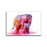 Cuadro Elefante Rosa Xl 115X78 Cm