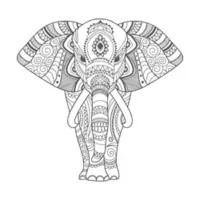 Vinilo Decorativo de Elefante S 78x76cm