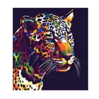 Cuadro Leopardo Life Colors 120X90