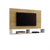 Mueble TV 47 Pulgadas Tipo Panel Macadamia Blanco