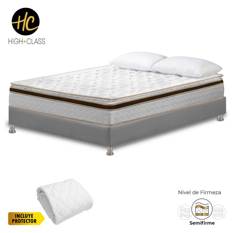 Combo Colchon 120 X 190 Texas Infinity + Base Cama N