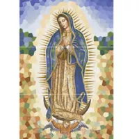 Mural Virgen De Guadalupe 3 Piezas  Cu 30x62 L