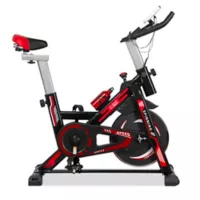Style Stars Bicicleta Spinning Con Monitor Capacidad 100 Kg Color Negro