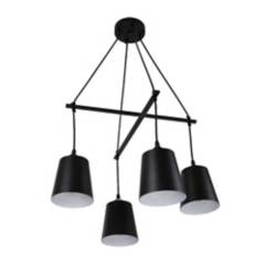 DESIGNER - Lámpara Colgante Negro 4l E27 40w 56 22840-2